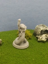 Yuan-ti (Snake) Halberd 28mm miniature|PLA Dungeons & Dragons Pathfinder TTRPG