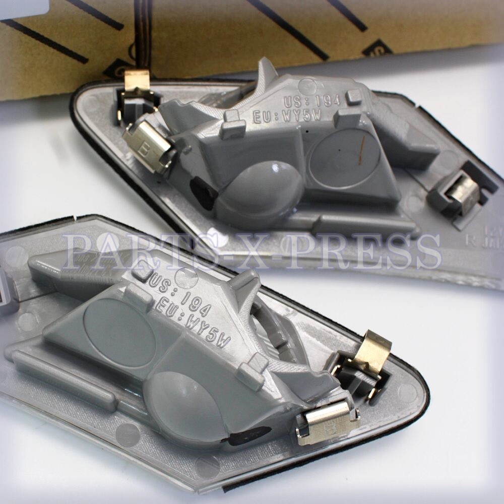 OEM TOYOTA GT86 SCION FR-S SUBARU BRZ FRONT SIDE MARKER CLEAR LENS SET RH & LH