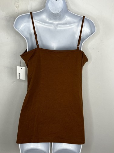 Sonoma The Everyday Cami Womens Tank Top Sz L Brown Spaghetti Strap NEW - Picture 2 of 10