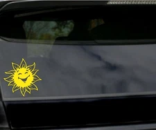 Sun Vinyl Decal Car Bumper Tribal Sun Sticker Window Wall  Laptop SUV Summer 5"