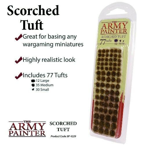 The Army Painter Scorched Tuft total of 77 Tufts in 3 Sizes Wargaming (BF4229)
