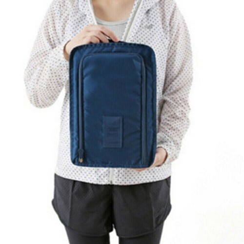 Travel Environmental Waterproof Shoe Pouch Portable Storage Bag - Light Blue - Picture 4 of 9