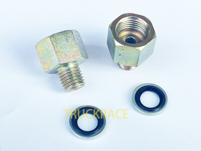 OEM DCEC Turbo Oil Supply Line Fitting Qty 2 for Dodge Cummins  5.9L 12V 90-98