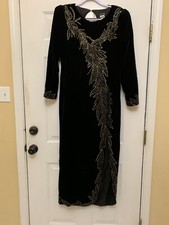 JOVANI Velvet Gown/Dress Beaded Size XXL