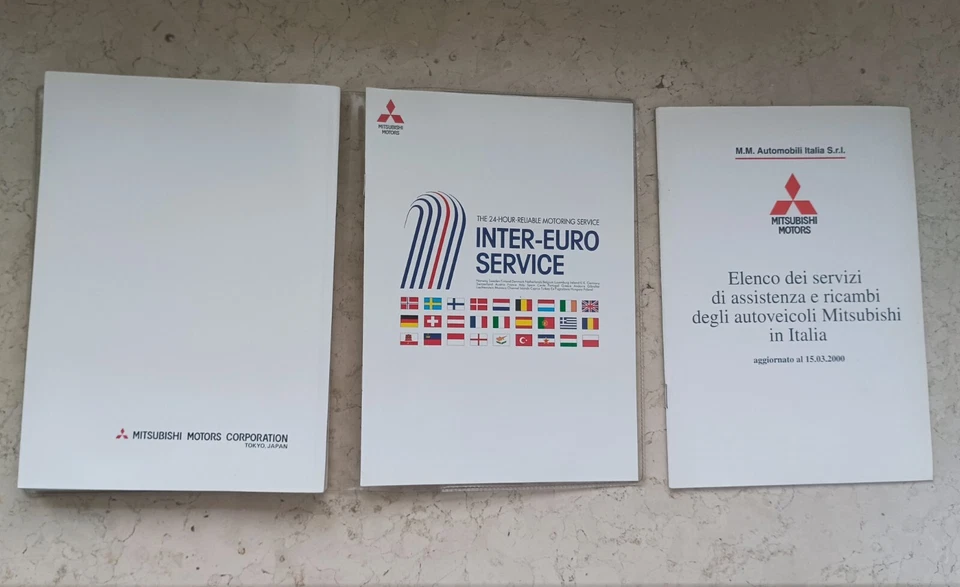 Libretto Mitsubishi Motors Inter Euro Service - Book Assistenza . - Immagine 2 di 4