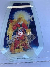 OK LIGHTING TOUCH LAMP REPLACEMENT GLASS 1 Panel Angel With Animals