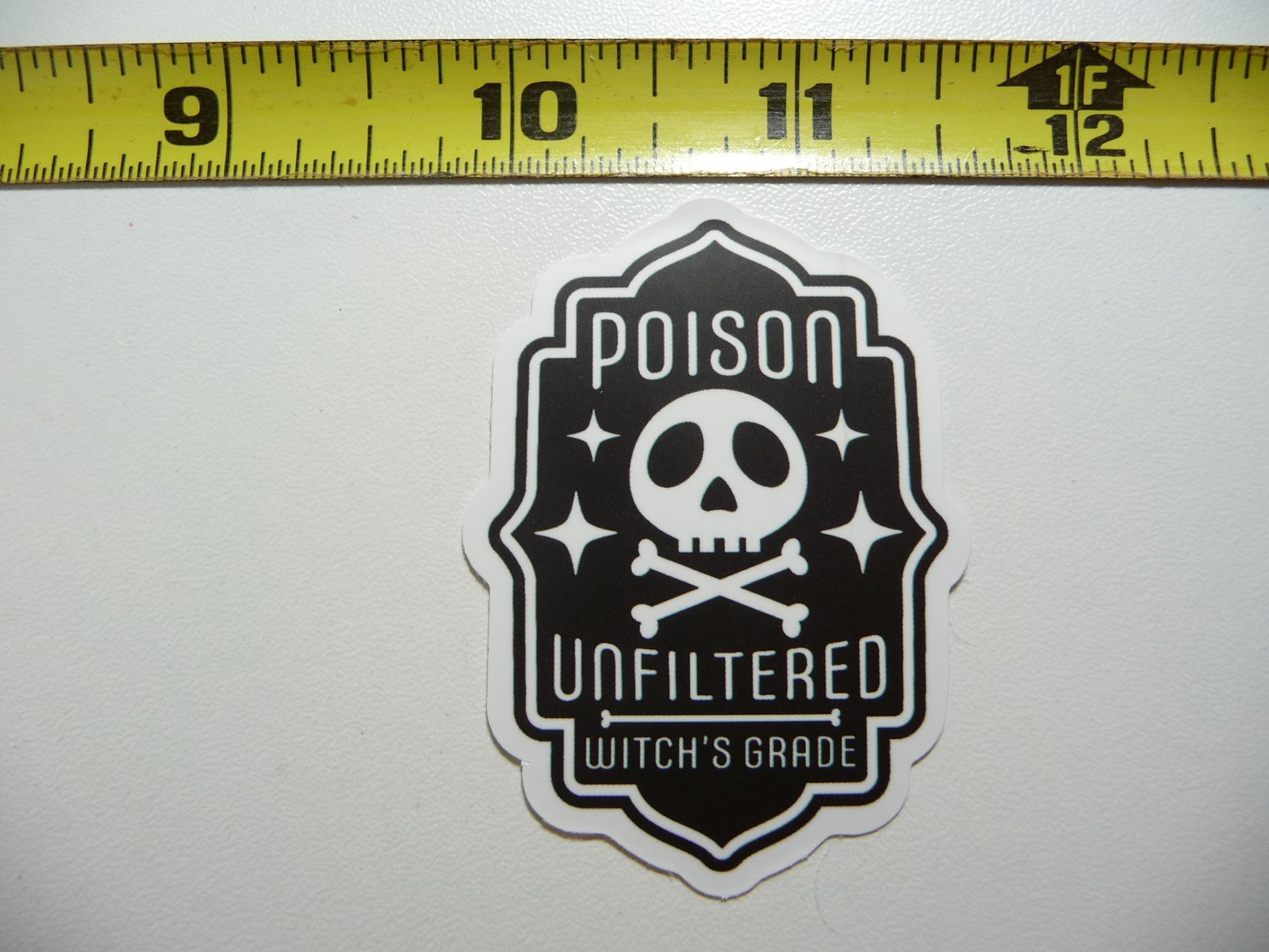 UNFILTERED WITCH GRADE POISON DECAL STICKER WITCHCRAFT POTION SPELL WITCH GOTH