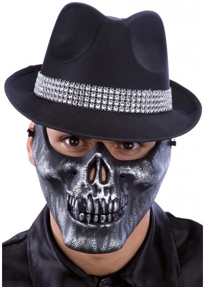 Burnished Silver Half Face Skull Jaw Mask Halloween Skeleton Protection Horror
Opens in a new window