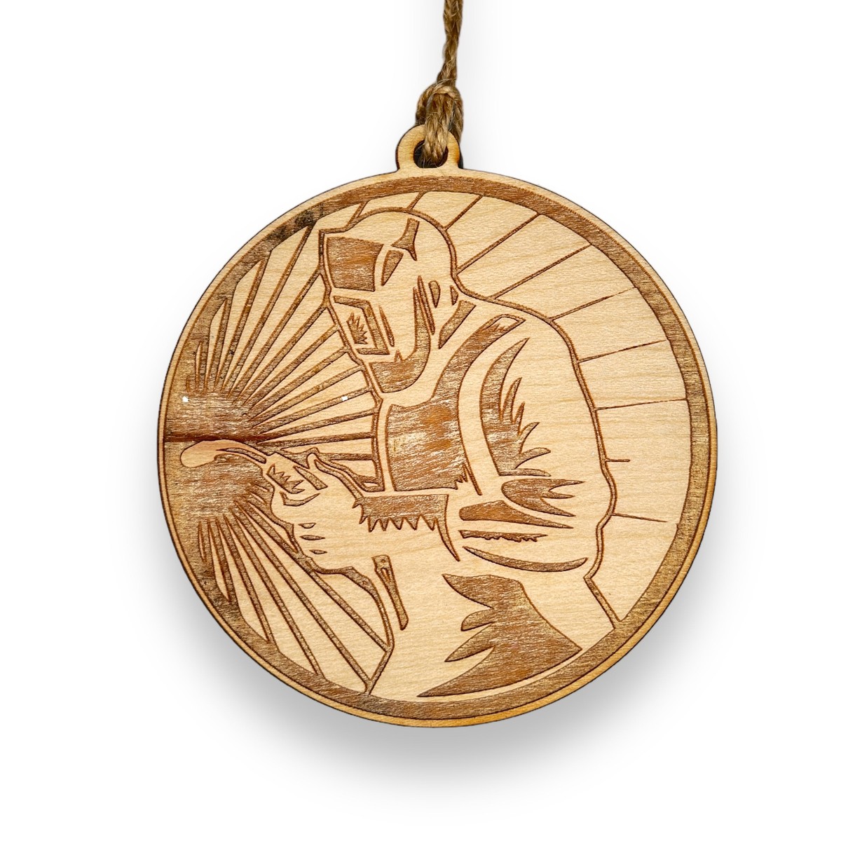 Ornament - Welder - Raw Wood Ornament - Welder - Raw Wood