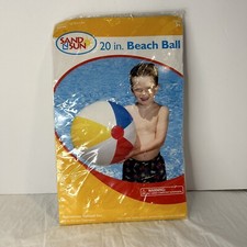 Vintage Intex 20" Beach Ball 59020W Sand N Sun NEW SEALED