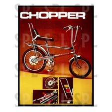 CHOPPER RALEIGH BIKE METAL SIGN WALL PLAQUE Vintage Advert art print 1970s