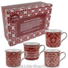 NEW SET of Fine China FOUR MUGS by Leonardo I...