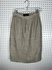 Brooks Brothers houndstooth print wool skirt