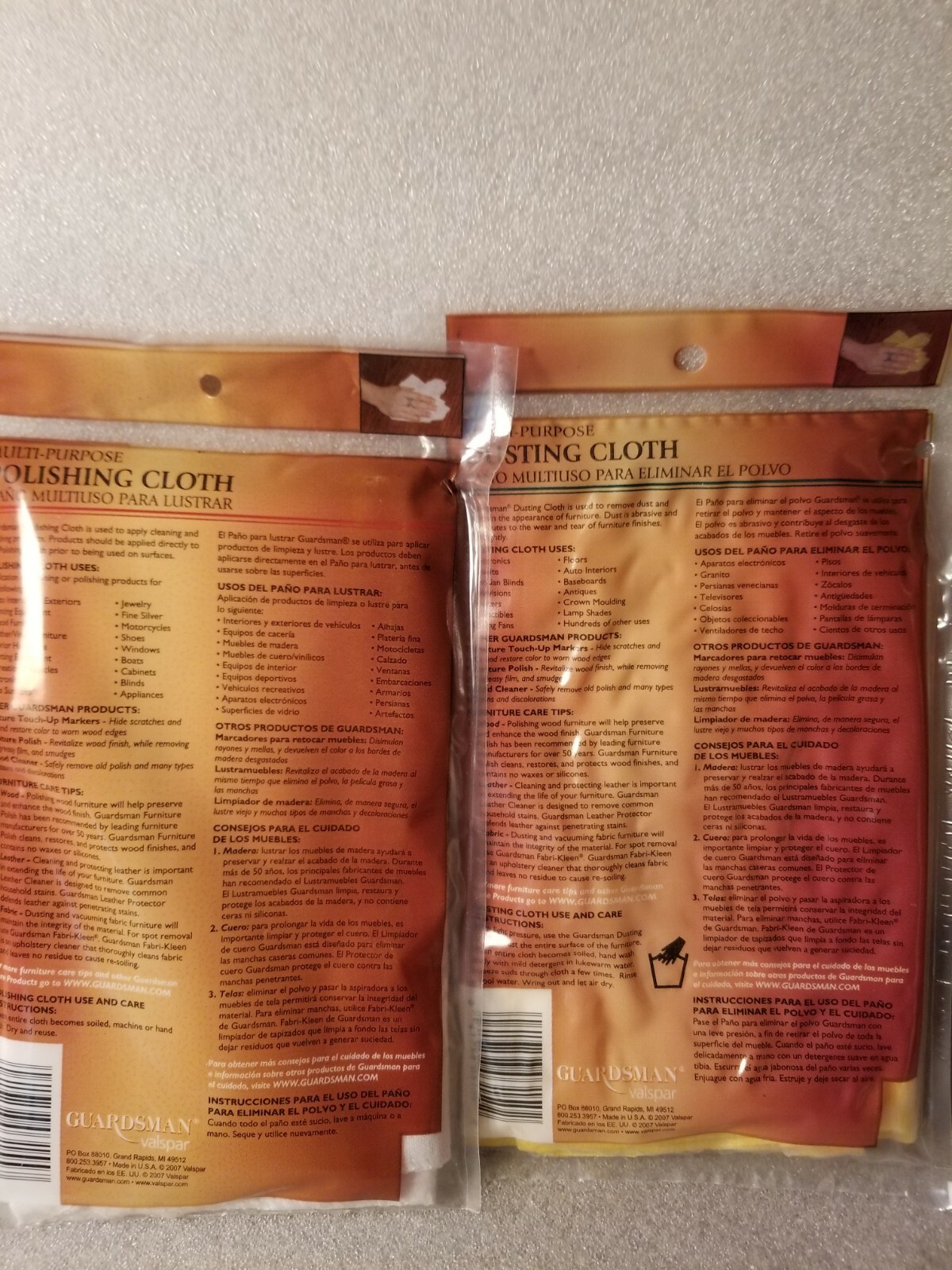 Guardsman Fine Furniture Care Kit NIB Polish, Spot Remover, Leather Cleaner NEW