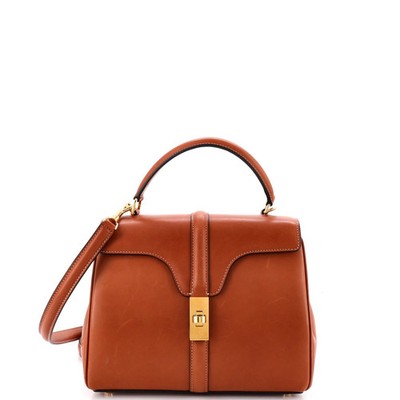 Celine 16 Top Handle Bag Smooth Calfskin Small | eBay