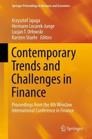 Contemporary Trends And Challenges In Finance Krzysztof Jajuga
