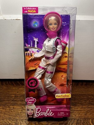 NIB 2013 I Can Be...Barbie Mars Explorer Doll Career Year Mattel Astronaut NASA