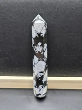 Snowflake Obsidian Crystal Tower (Protection, Grounding, Gift)