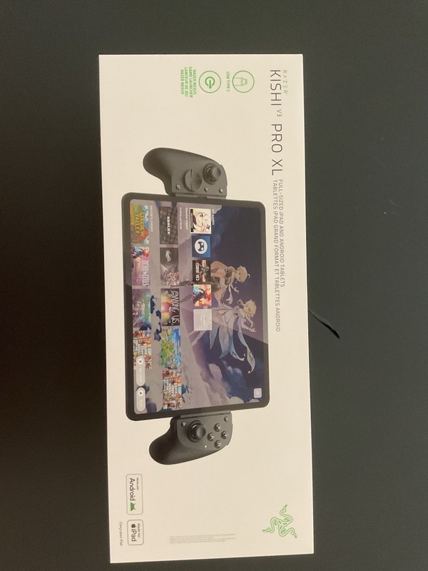 Razer Kishi V3 Pro XL USB-C Mobile Tablet Controller, Pass-Through Charging