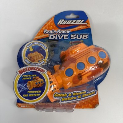 Banzai Sonic Sonar Dive Sub Motorized Pool Toy Game New Summer