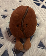 Jellycat Amuseables Coffee Bean Mini Plush Stuffed Animal A6CB 2012