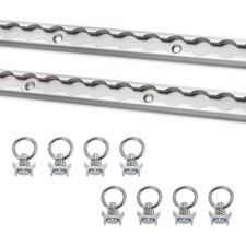2Pcs 4Ft L Track Rail with 8Pcs Single Stud F...