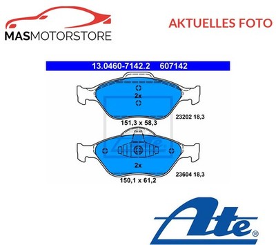 SATZ BREMSBELÄGE BREMSKLÖTZE VORNE ATE 130460-71422 P NEU OE QUALITÄT