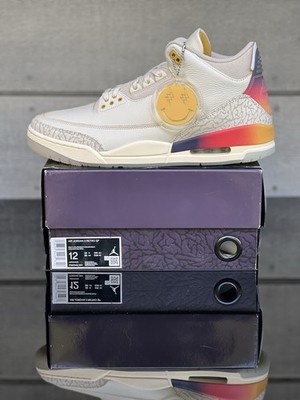 Air Jordan 3 Retro J Balvin Medellín Sunset FN0344-001 Sizes 12-15
