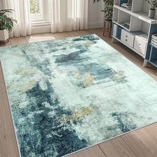 5x8 Area Rugs for Living Room Rug Washable: Abstract Rug for Dining Room Bedr...