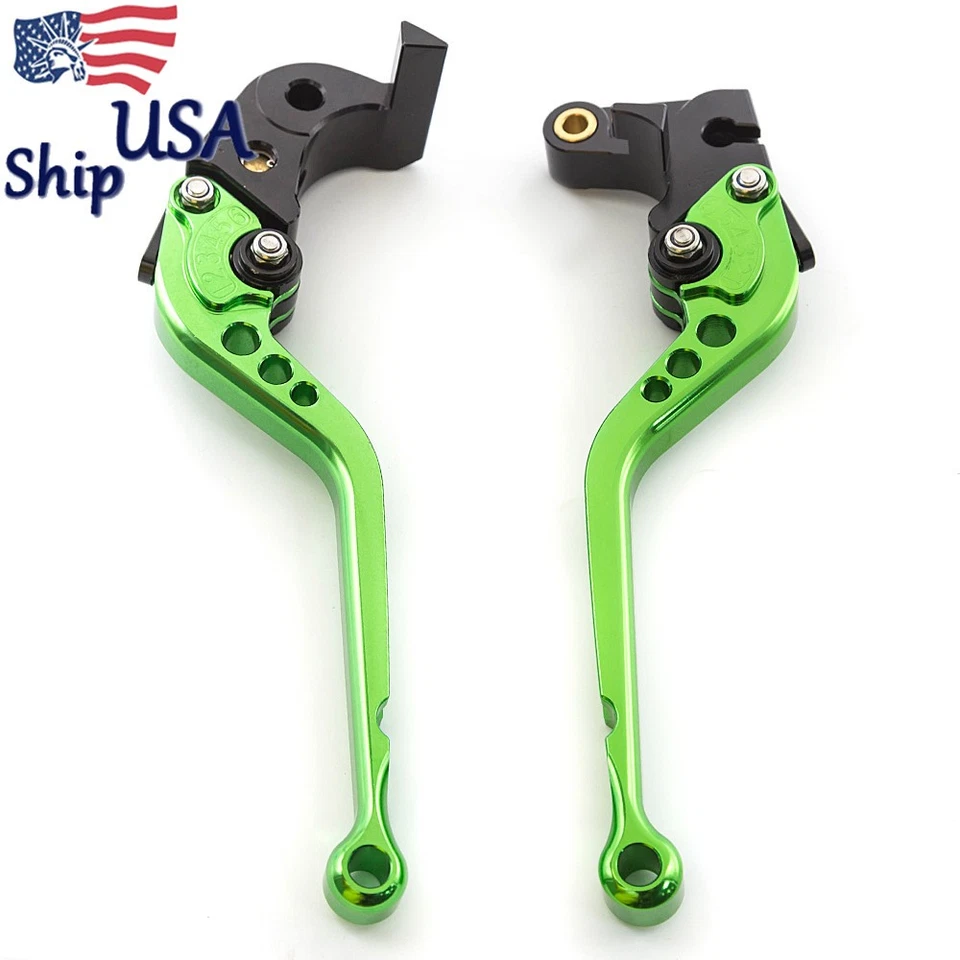 Para Yamaha TTR125L/LE/LW 2000-2016 Bicicleta de Carreras CNC Palanca de Embrague de Freno Largo Verde Foto 2 de 4