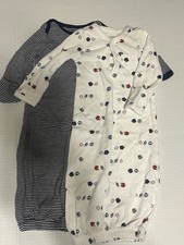 Carters Baby Sleep Sack Gowns Size: One Size 0-6 Lot of 2 Baseball  Stripes