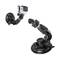 Car Suction Cup Mount, Dash Cam Suction Mount Compatible with GoPro +DJI Action