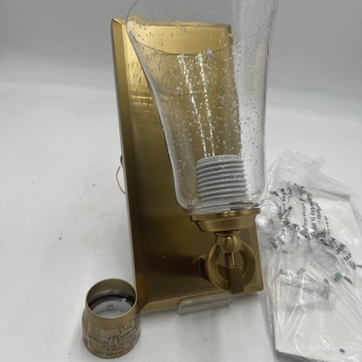 Generation Lighting 1 Light Wall Sconce  Burnished Brass  VS24701BBS Std Bulb