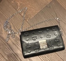 MCM Damen Umhängetasche Schwarz