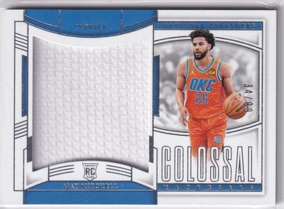 2024-25 Panini National Treasures CRM-AJA Ajay Mitchell Rookie Patch 34/99