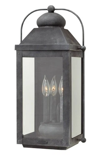 Hinkley Anchorage 24 1/4" Wide Aged Zinc Outdoor Lantern Wall Light - Picture 2 of 10