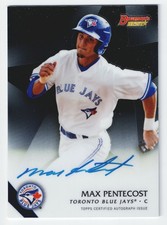 2015 Bowman's Best Max Pentecost Rookie RC Autograph #B15-MP Blue Jays