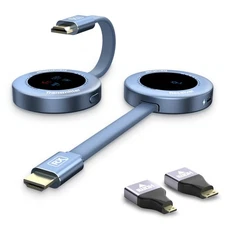 Wireless HDMI Transmitter and Receiver, HD Extender Plug & Play Portable 2.4G...