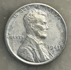 1943-D Steel Wheat Cent - XF - Extremely Fine