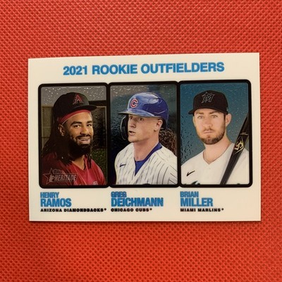 2022 Topps Heritage - Ramos / Deichmann / Miller - Chrome Parallel #'d /999 RC
