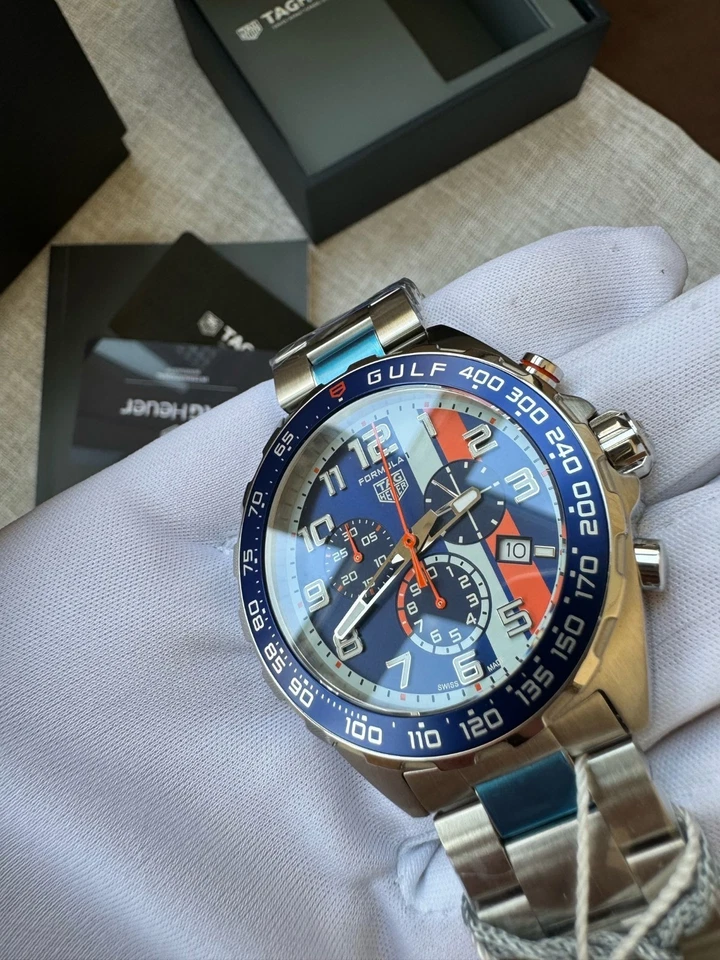 Reloj para hombre TAG Heuer Formula 1 X Gulf edición especial CAZ101AT.BA0842 Foto 3 de 4