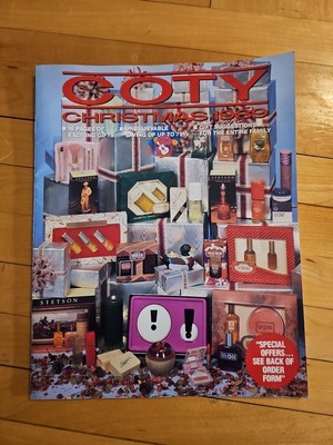 Vintage Coty perfume Christmas Catalog 1989 Coty Gift Sets  See Photos