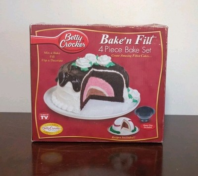 VTG Betty Crocker 4 Piece Bake 'n Fill Set Complete Cake Filling Flip Set New 