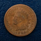 1886 Type 2 Indian Head Cent, G Condition, Better Date Penny A251