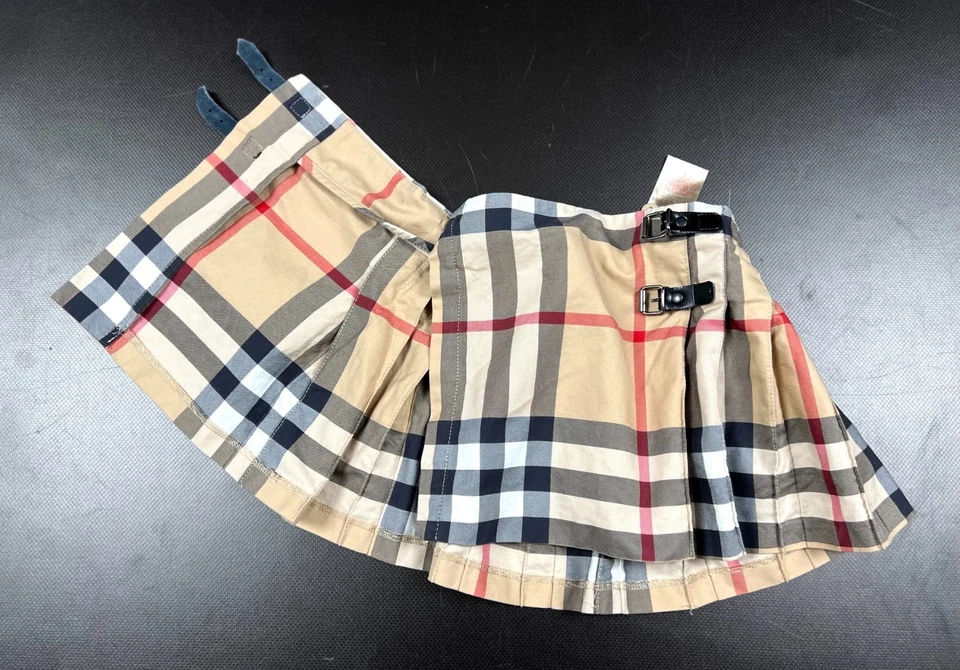 Подлинный девочек BURBERRY London бежевый Nova чек хлопок Baby Kids юбка размер 9 М 71 см - Изображение 4 из 4