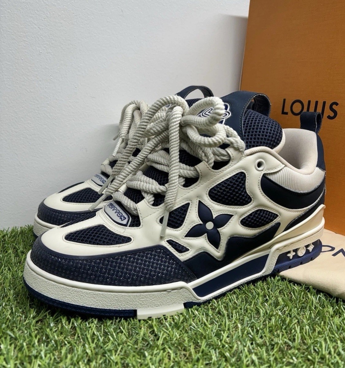 Size 8 LV (9-9.5 US) - Louis Vuitton Skate ' Marine ' | GOOD