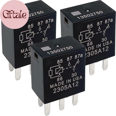 13502750 Relay (3-Pack) 40A 12VDC 5-Pin SPDT Automotive Relay Compatible with Ch