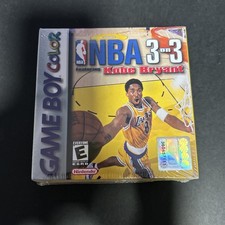 NBA 3 on 3 featuring Kobe Bryant (Nintendo Game Boy Color, 1999) Sealed Rare