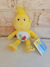 Care Bear Cousins Playful Heart Monkey 8" Plush Stuffed Animal Yellow Nanco