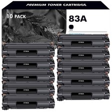 10 Pack CF283A Toner Cartridge Compatible With HP 83A LaserJet Pro M201dw M202n